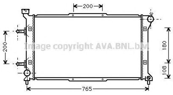 Радиатор охлаждения Subaru Legacy AVA SU 2037