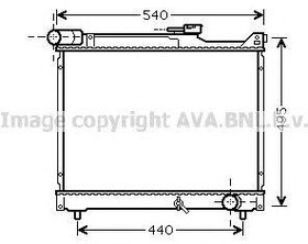 Радиатор охлаждения Suzuki Grand Vitara AVA SZ 2106