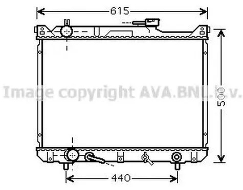 Радиатор охлаждения Suzuki Grand Vitara AVA SZ 2073