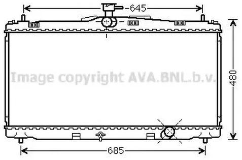 Радиатор охлаждения TOYOTA Camry AVA TO 2650