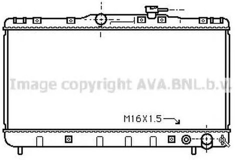 Радиатор охлаждения Toyota Carina AVA TO 2145
