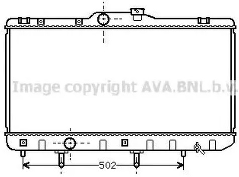 Радиатор охлаждения Toyota Corolla AVA TO 2189