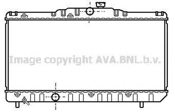 Радиатор охлаждения Toyota Corolla AVA TO 2117