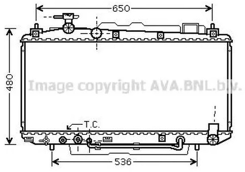 Радиатор охлаждения Toyota RAV 4 AVA TO 2307