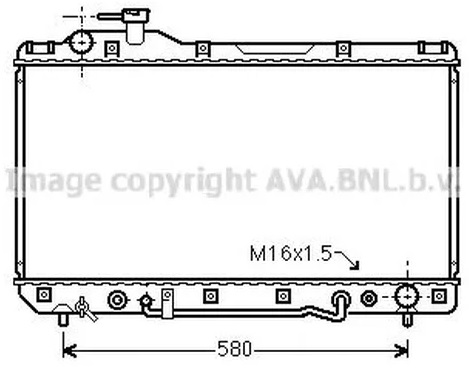 Радиатор охлаждения Toyota Rav 4 AVA TO 2220