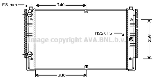 Радиатор охлаждения VOLKSWAGEN Caravelle AVA VNA2149