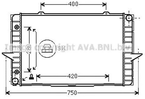 Радиатор охлаждения Volvo 850 AVA VO 2064