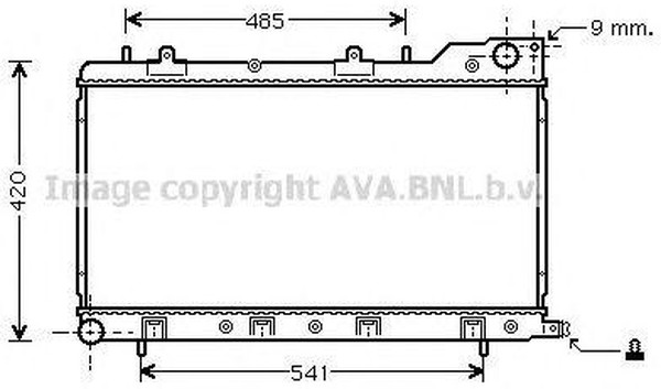 Радиатор охлаждения SUBARU FORESTER AVA SU 2047