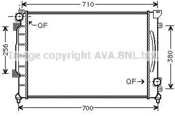 Радиатор охлаждения AUDI A6 AVA AI 2139