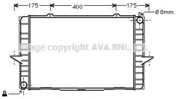 Радиатор охлаждения VOLVO C70 AVA VO 2148