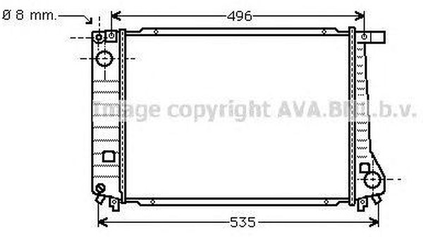 Радиатор охлаждения BMW 3 AVA BW 2086