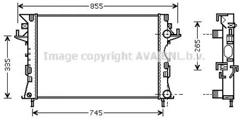 Радиатор охлаждения RENAULT Espace AVA RTA2292