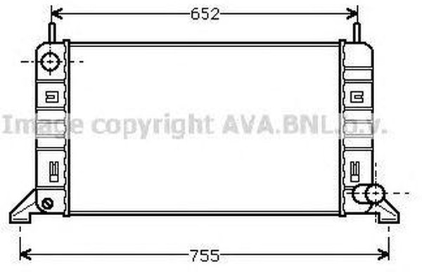 Радиатор охлаждения FORD Escort AVA FD 2078