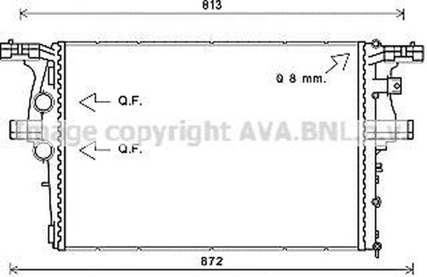 Радиатор охлаждения IVECO DAILY AVA IV 2126