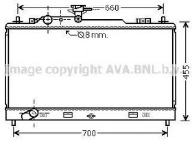 Радиатор охлаждения MAZDA 6 AVA MZ 2227
