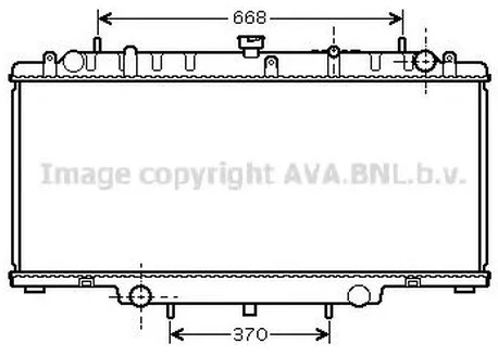 Радиатор охлаждения NISSAN Patrol AVA DN 2246