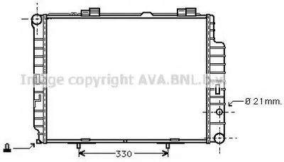 Радиатор охлаждения MERCEDES E-CLASS AVA MS 2202