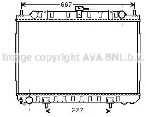 Радиатор охлаждения NISSAN X-Trail AVA DN 2240