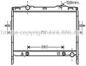 Радиатор охлаждения AVA KA 2058