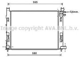Радиатор охлаждения RENAULT Captur AVA DAA2007