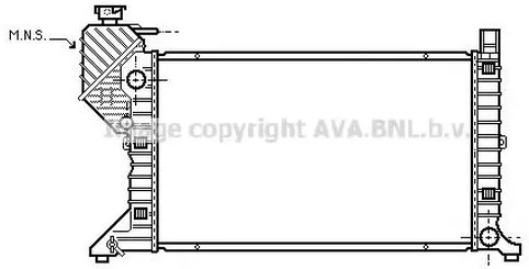 Радиатор охлаждения MERCEDES Sprinter AVA MSA2300