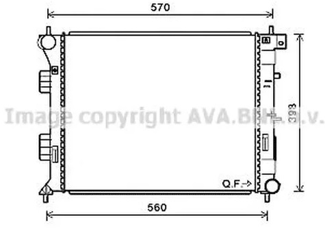 Радиатор охлаждения HYUNDAI Elantra AVA HY 2338