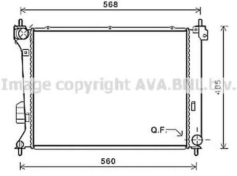 Радиатор охлаждения HYUNDAI i20 AVA HY 2309