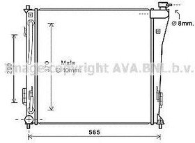 Радиатор охлаждения HYUNDAI i40 AVA HY 2305