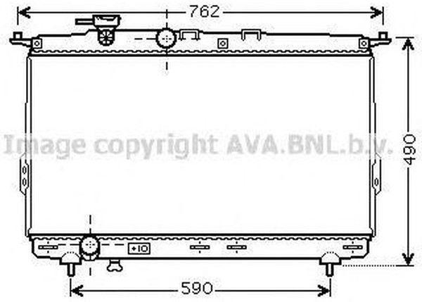 Радиатор охлаждения HYUNDAI Sonata AVA HY 2106