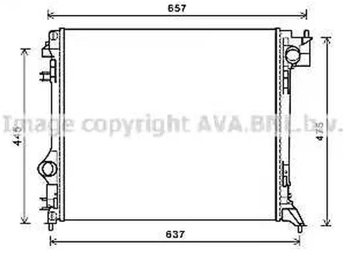 Радиатор охлаждения NISSAN Qashqai AVA DNA2416