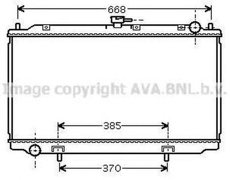 Радиатор охлаждения NISSAN Almera AVA DNA2216