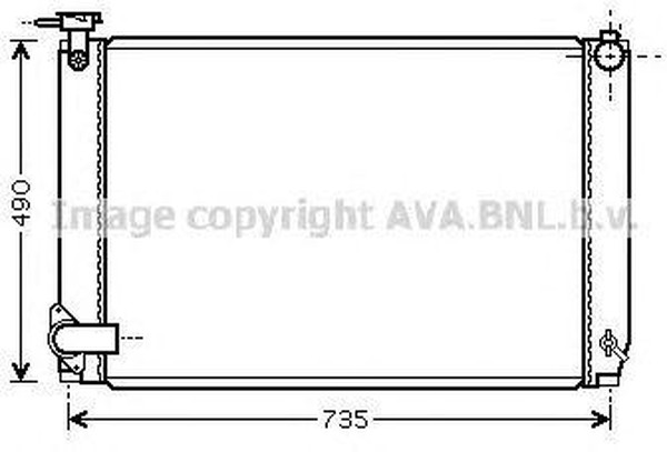 Радиатор охлаждения LEXUS RX AVA TO 2462