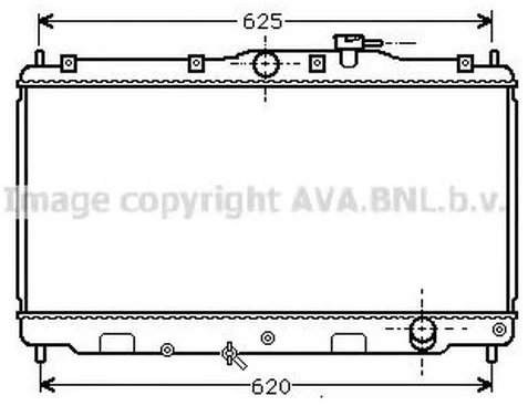 Радиатор охлаждения HONDA Accord AVA HD 2016