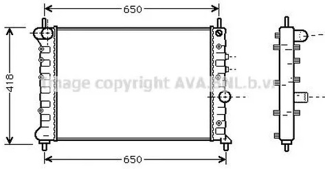 Радиатор охлаждения LANCIA Lybra AVA LCA2078