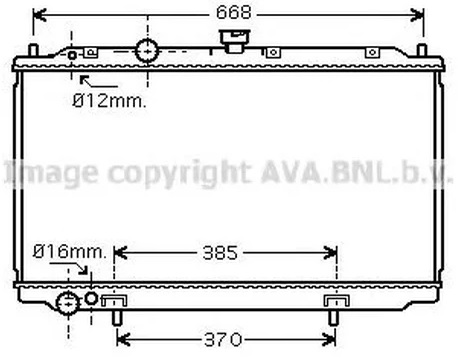 Радиатор охлаждения NISSAN Primera AVA DN 2237