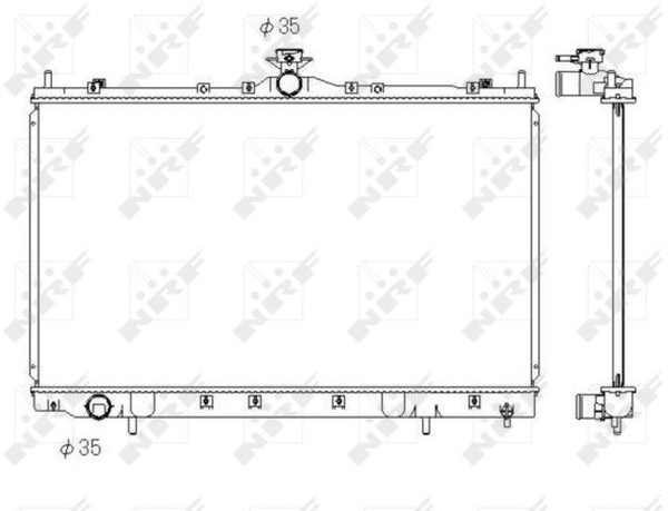 Радиатор охлаждения MITSUBISHI GRANDIS Nrf 53431