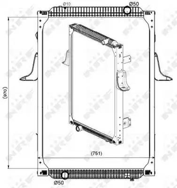 Радиатор охлаждения Nrf 529564