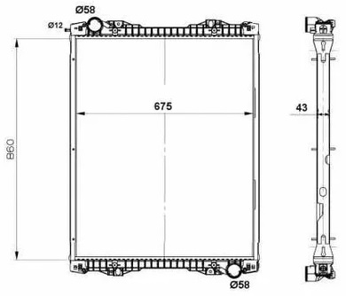 Радиатор охлаждения Nrf 519743