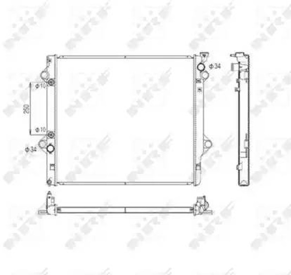 Радиатор охлаждения TOYOTA Land Cruiser Prado Nrf 53568