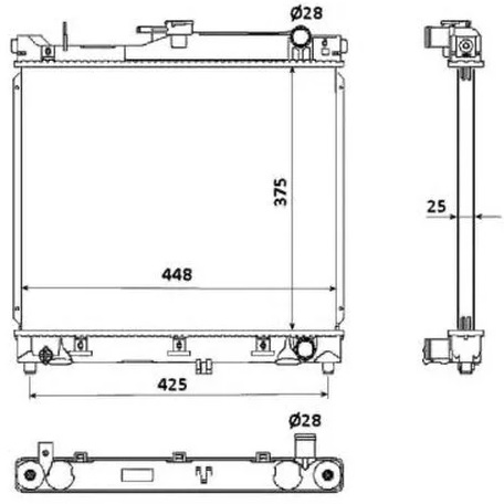 Радиатор охлаждения SUZUKI Jimny Nrf 53930