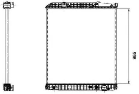 Радиатор охлаждения MERCEDES Actros Nrf 509577
