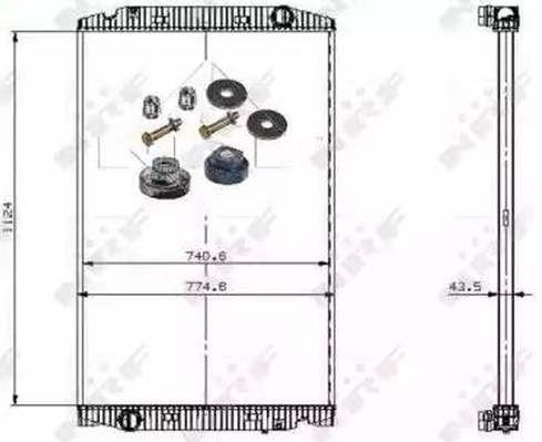 Радиатор охлаждения Nrf 509698