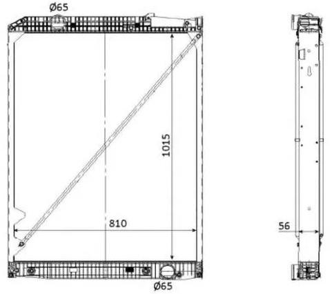 Радиатор охлаждения Nrf 53867