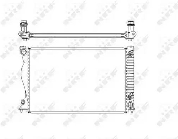 Радиатор охлаждения AUDI A6 Nrf 58220