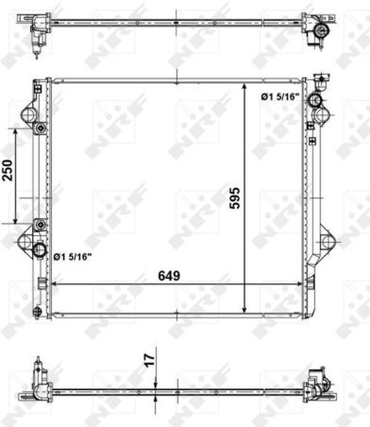 Радиатор охлаждения TOYOTA Land Cruiser Prado Nrf 56104