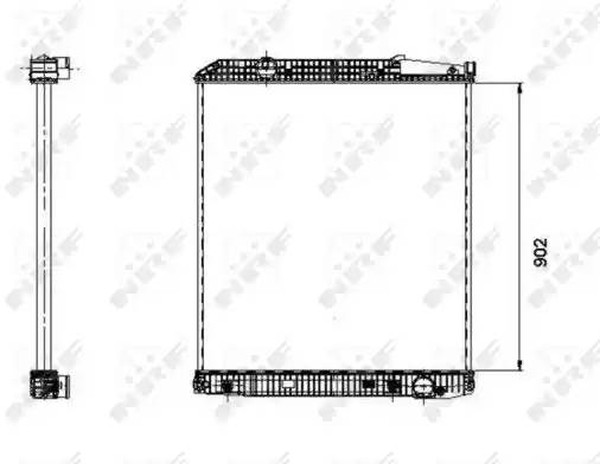 Радиатор охлаждения MERCEDES Actros Nrf 509576
