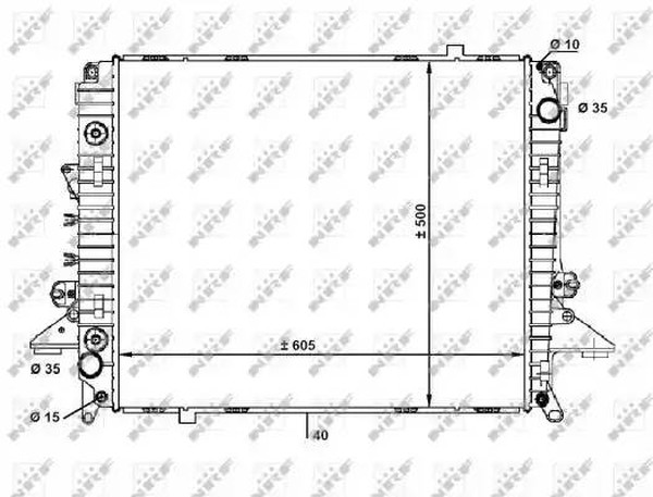 Радиатор охлаждения LAND ROVER Discovery Nrf 58463