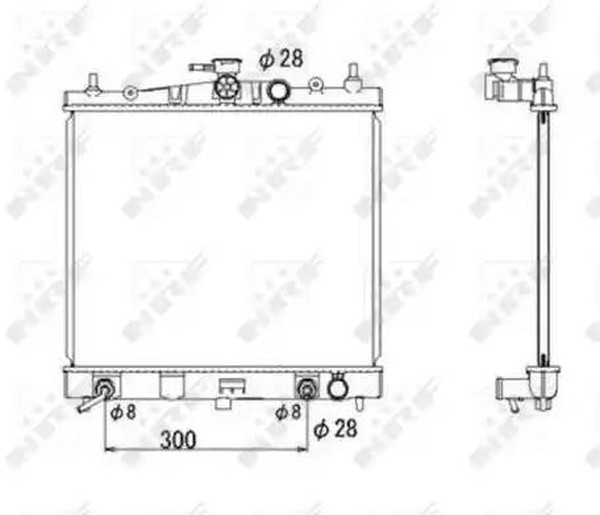 Радиатор охлаждения NISSAN Micra Nrf 53535