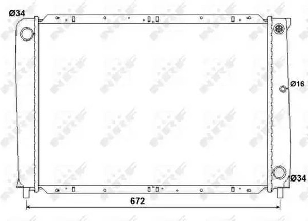 Радиатор охлаждения VOLVO 940 Nrf 53995