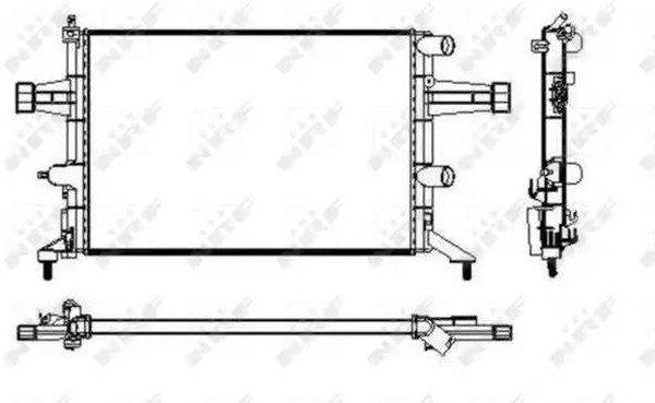 Радиатор охлаждения OPEL Astra Nrf 53629